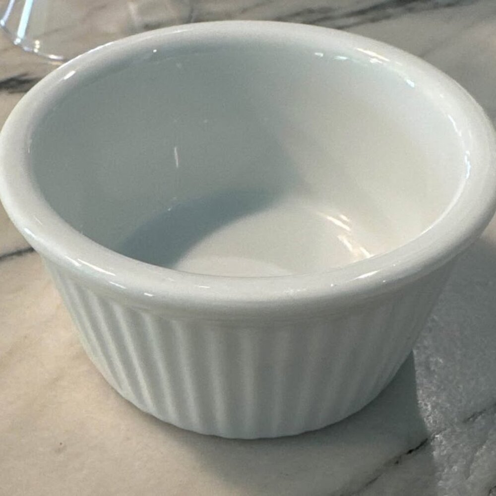2 oz. Fluted Porcelain Ramekins - Set of 28 - Perfect for Catering